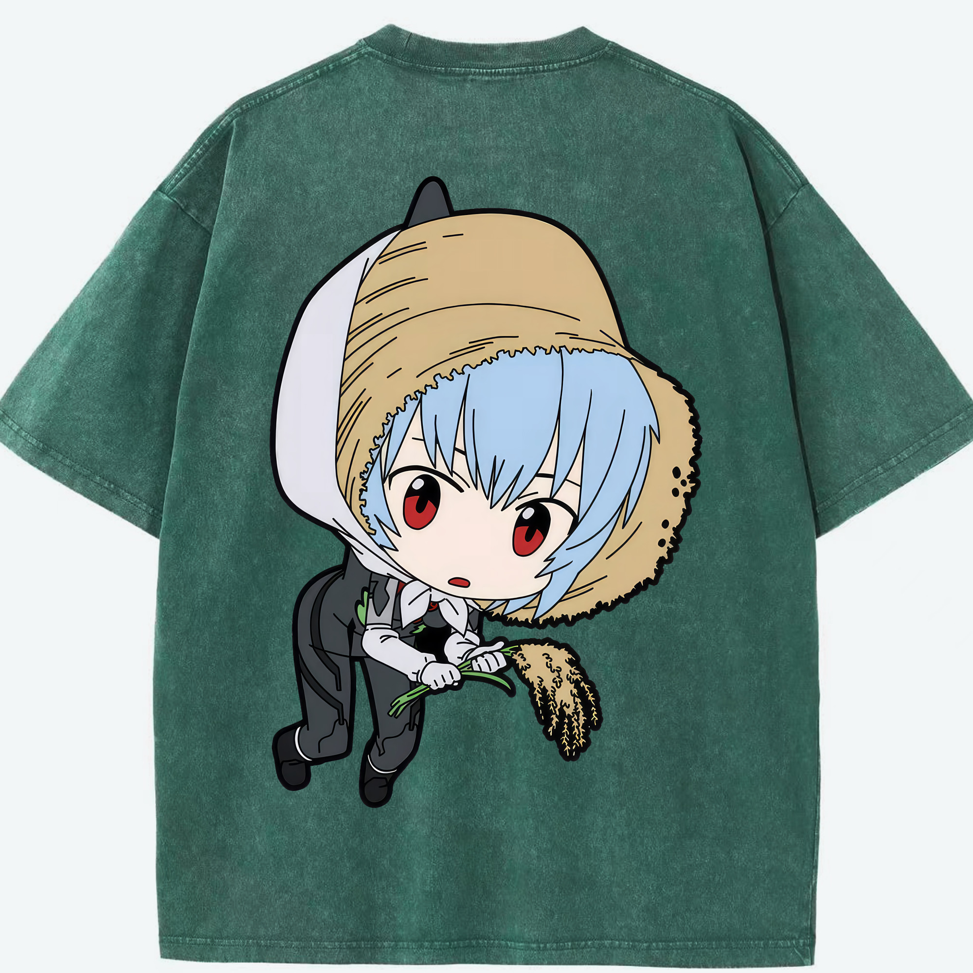 （画像用） EVA 新世紀エヴァンゲリオン 綿100% ヴィンテージ風 半袖Tシャツ（背面プリント）